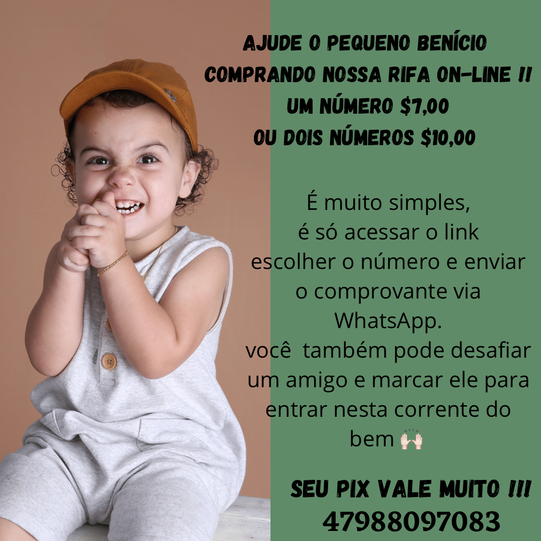 Ajude na busca do diagnóstico do Beni !