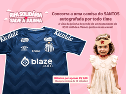 Camisa do Santos Autografada