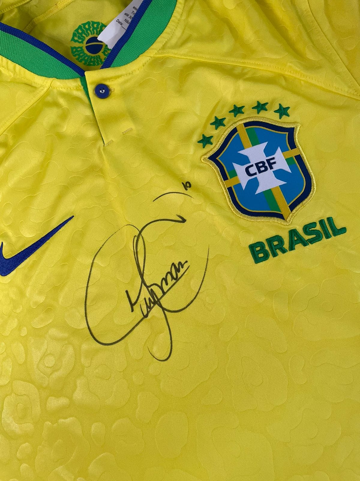 Camisa Seleção Brasileira Autografada pelo Neymar