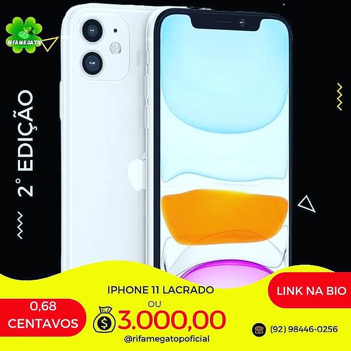 IPHONE 11 OU 3 MIL NO PIX