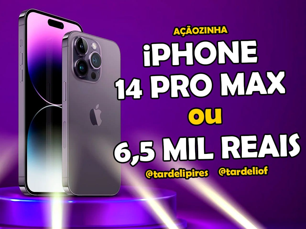 IPHONE 14 PRO MAX OU 6,5 MIL REAIS