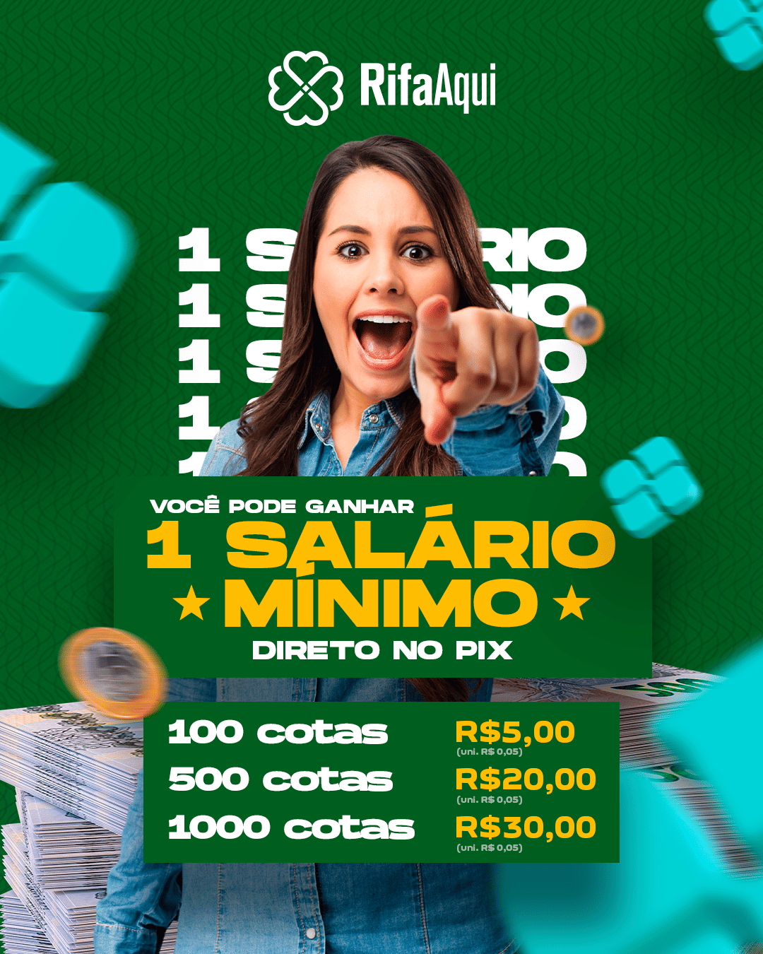 RIFA DE UM SALÁRIO MÍNIMO