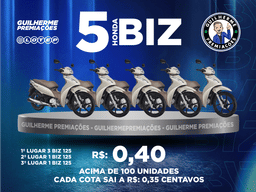 SORTEIO de 5 Biz 125 ( 2024 )