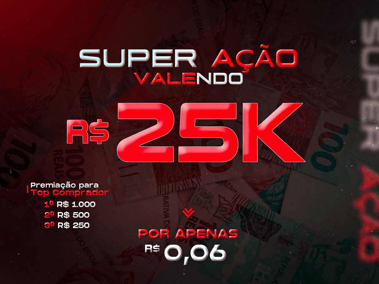Sua Sorte Começa Agora 25.000  na Super Ação!