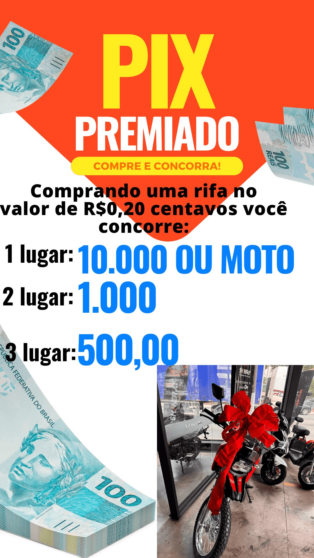 10 Mil ou UMA MOTO SHI175 ZERO KM