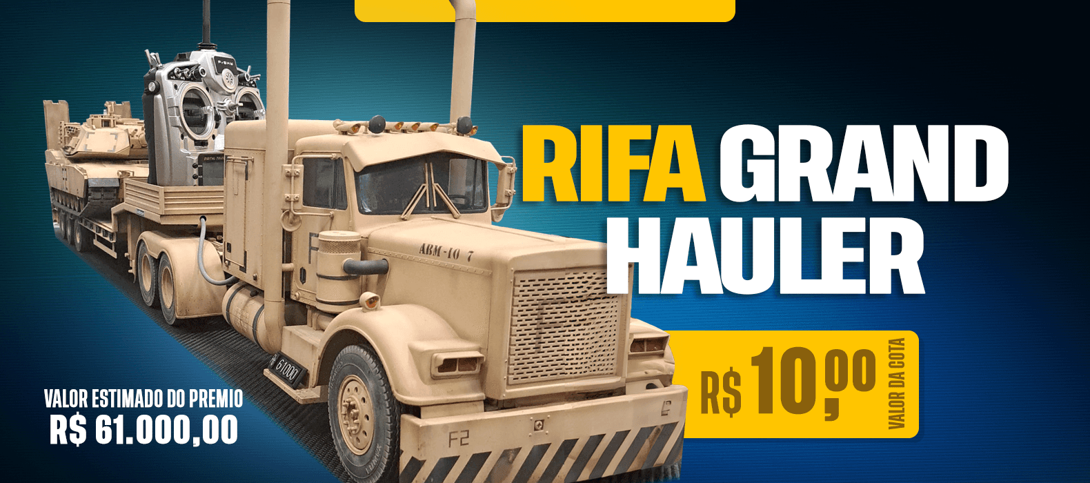 Rifa Grand Hauler com Tanque M1 Abrams