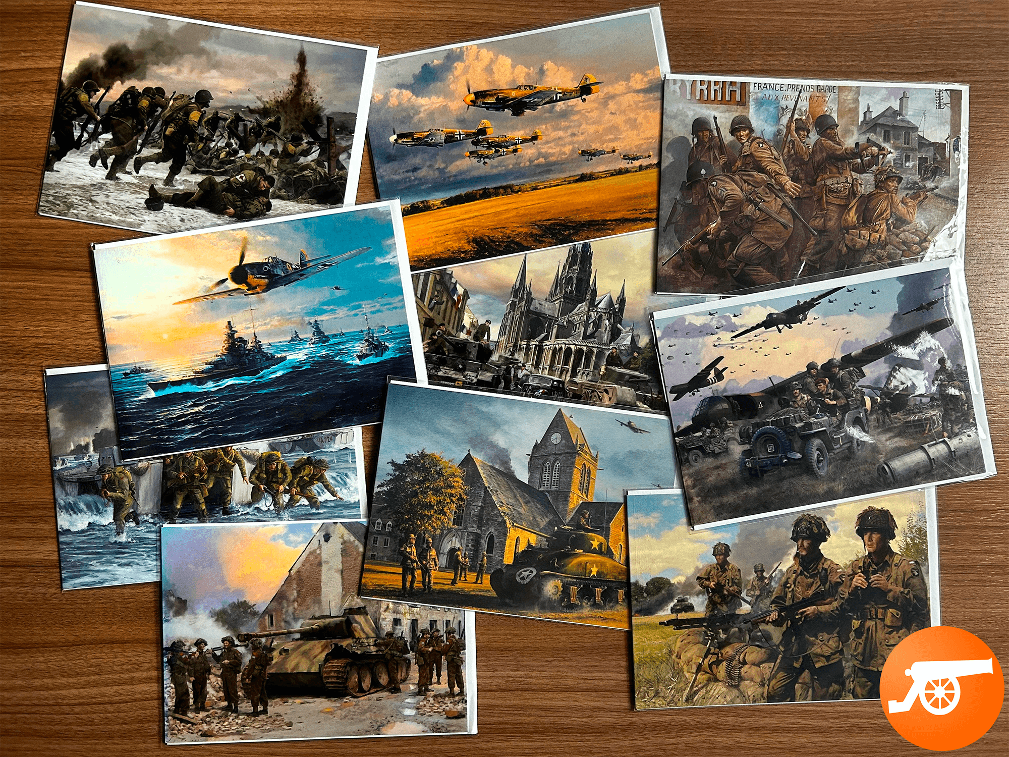 Coleção de 10 cards 80 ANOS DO DIA-D (edição limitada)