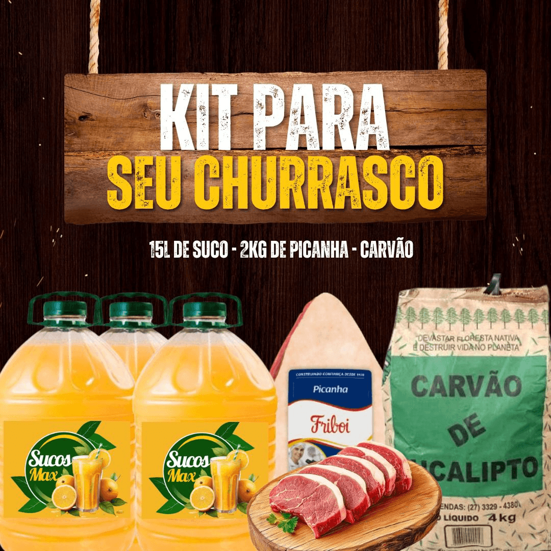 Kit churrasco! Top comprador ganha 200Reais🤑