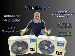 1º Edição - R$6.000,00 NO PIX ou 2 UN. AR MIDEA 9000 BTU INVERTER