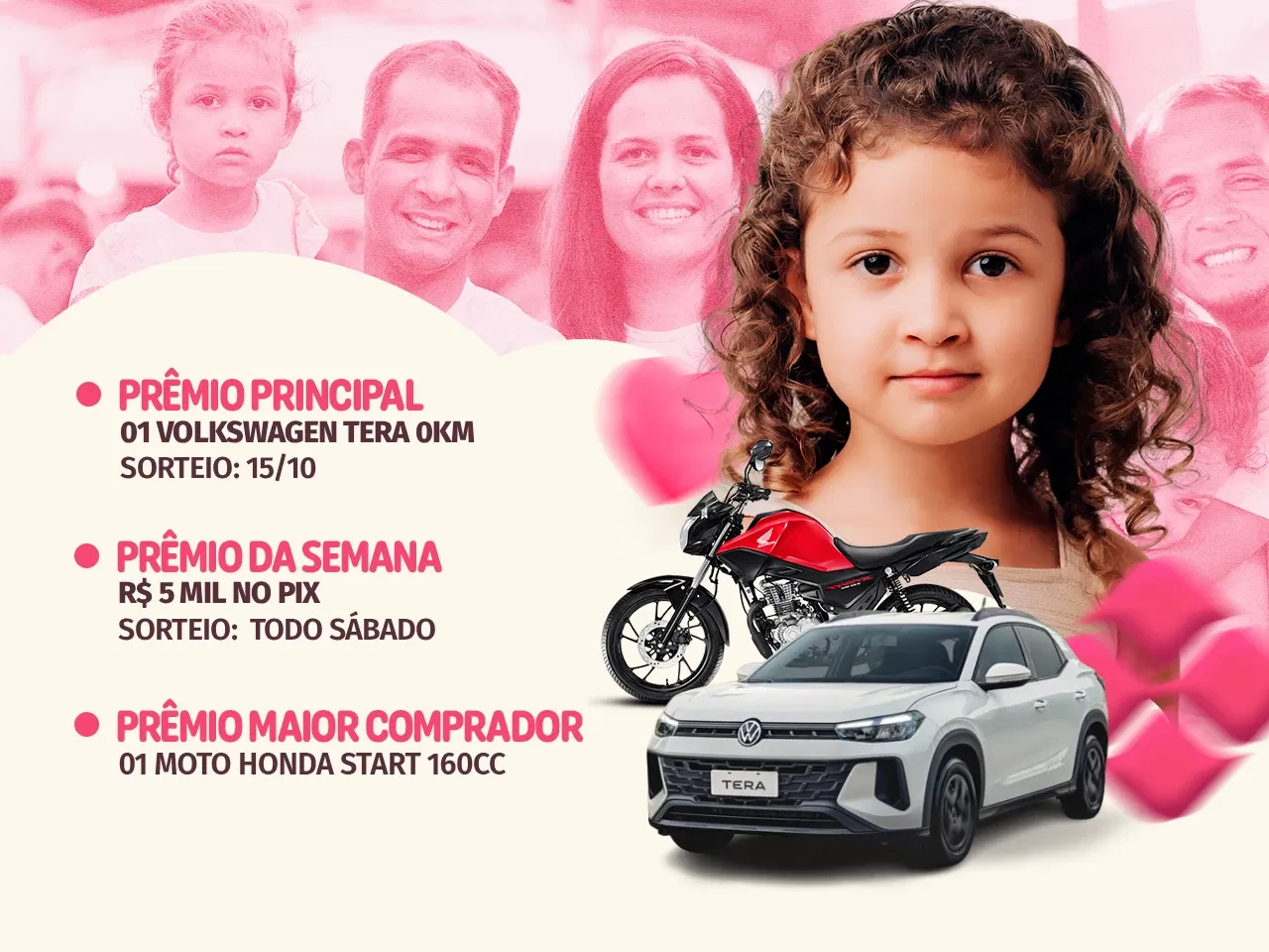 RIFA TERA COMPLETO 0 KM OU 140 MIL NO PIX