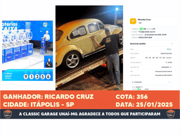 FUSCA 1976 Dupla + Kit EMPI + Rodas Porsche