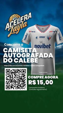 Camisa Fortaleza CALEBE Autografada