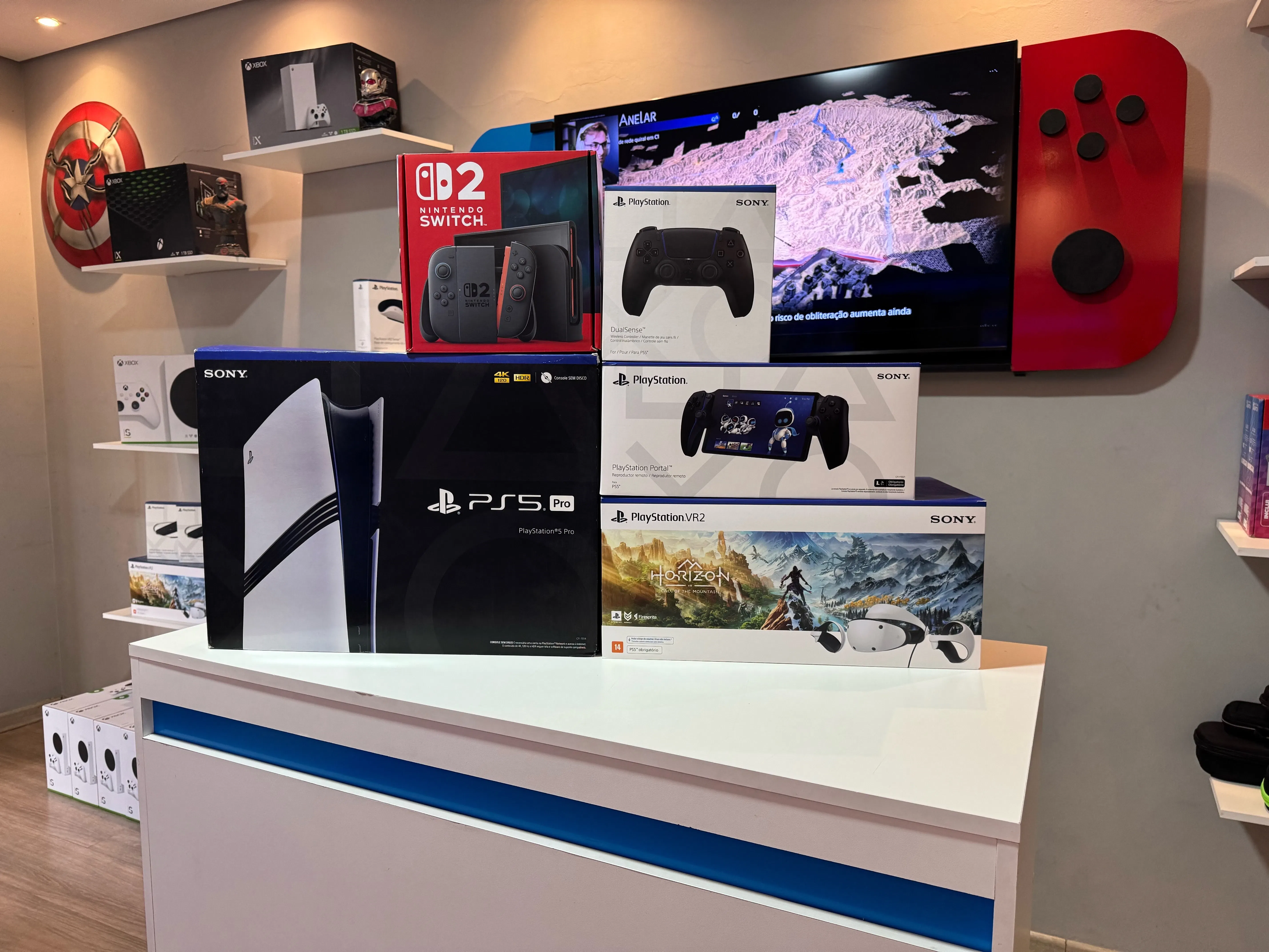 9• Edição Mega Kit PS5 PRO 2TB + Nintendo Switch 2