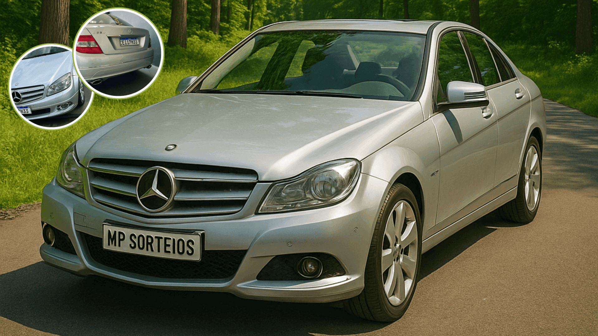 MERCEDES-BENZ C280 3.0 V6 C/ TETO SOLAR OU 50 MIL NA CONTA