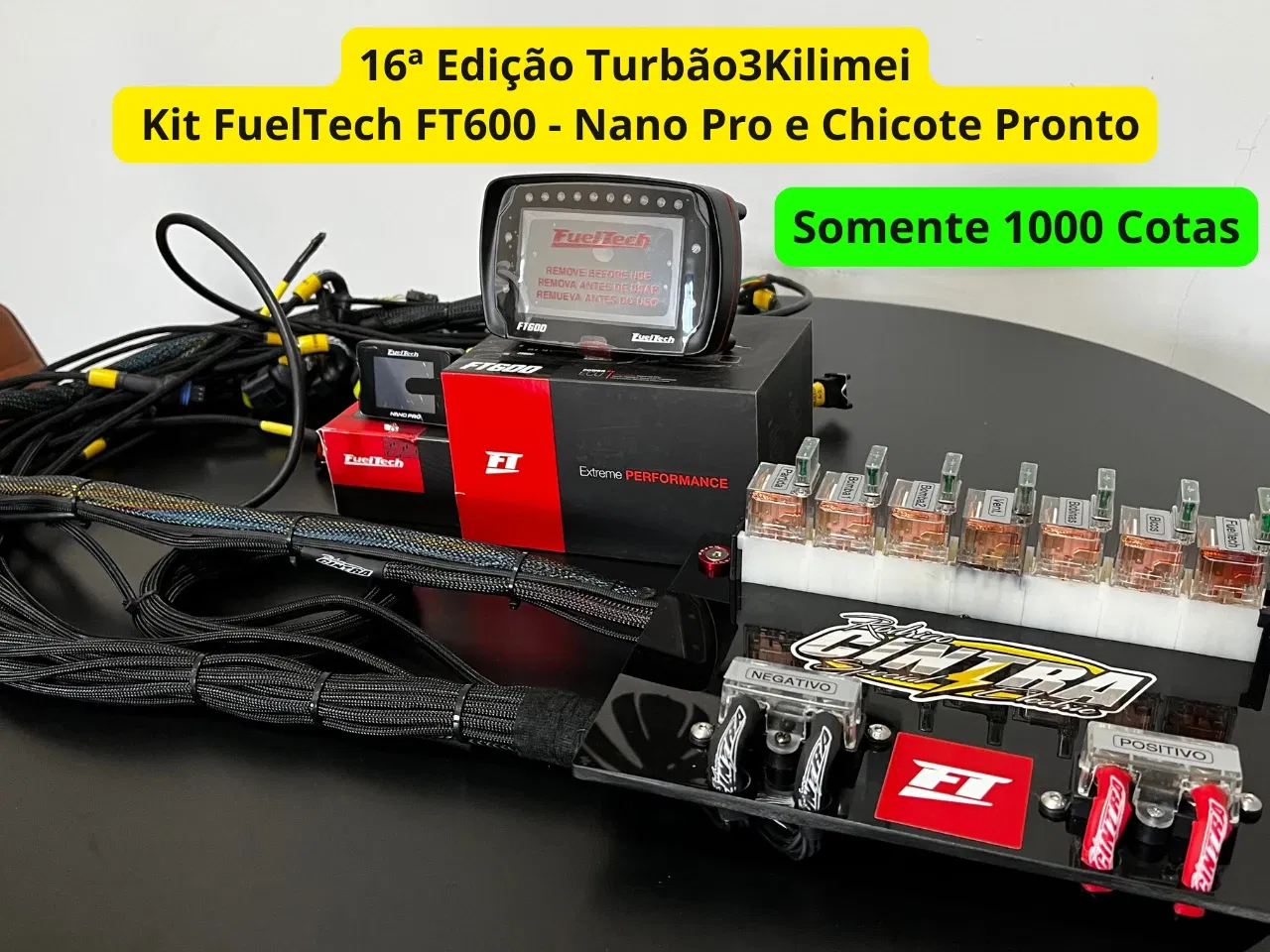 16ª Edição - Fueltech FT 600 - Nano Pro - Chicote Pronto - Somente 1000 Cotas 🔥