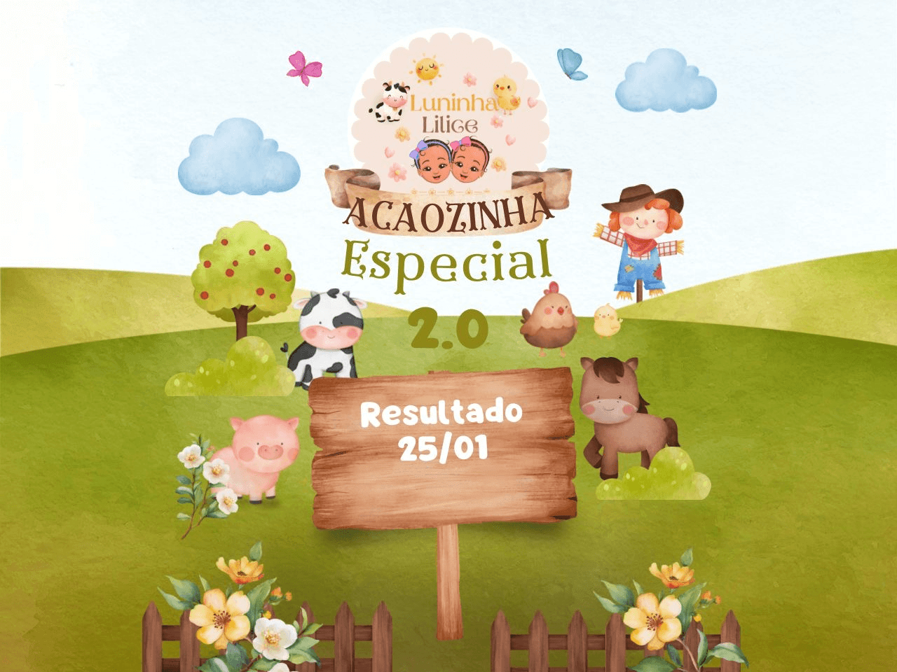 Açãozinha na Fazendinha da Luninha e Alice