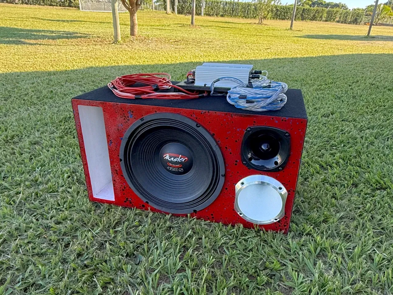 KIT TRIO MASTER 420 VERMELHA + TS800x + PAINEL E FIAÇÃO COMPLETA