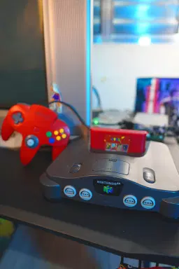 NINTENDO 64 + FITA COM TODOS OS GAMES + CONTROLE VERDE + ADAPTADOR HDMI