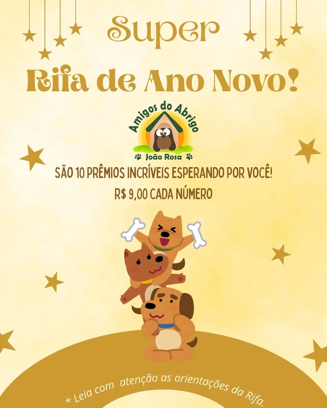 Super Rifa de Ano Novo do Abrigo João Rosa 2025/2026