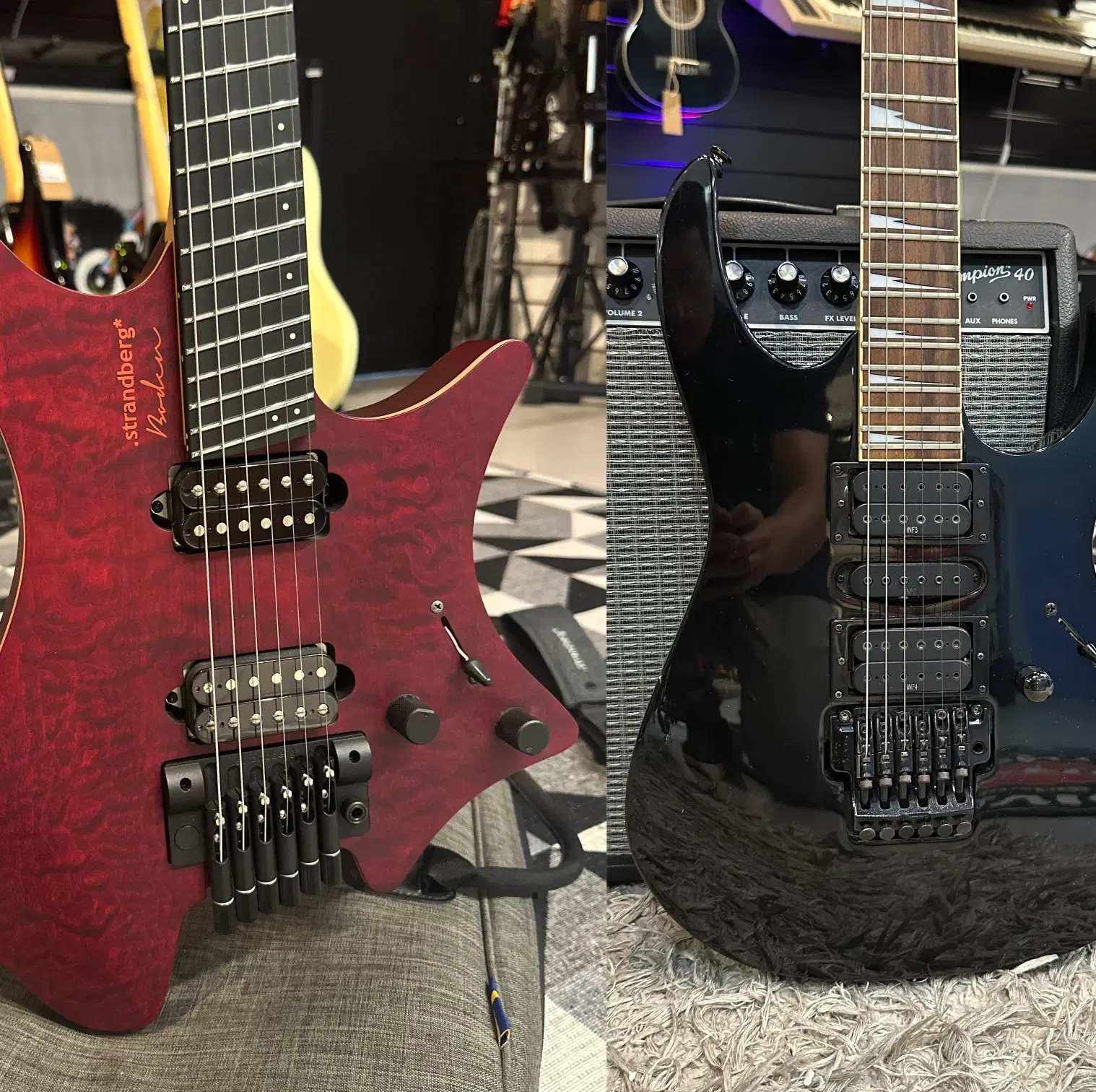 Guitarra Strandberg Boden Prog NX 6 + Ibazez RG 370DX