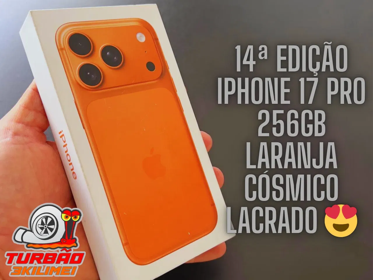 14ª Edição - iPhone 17 Pro 256GB Laranja-cósmico - Lacrado 😍