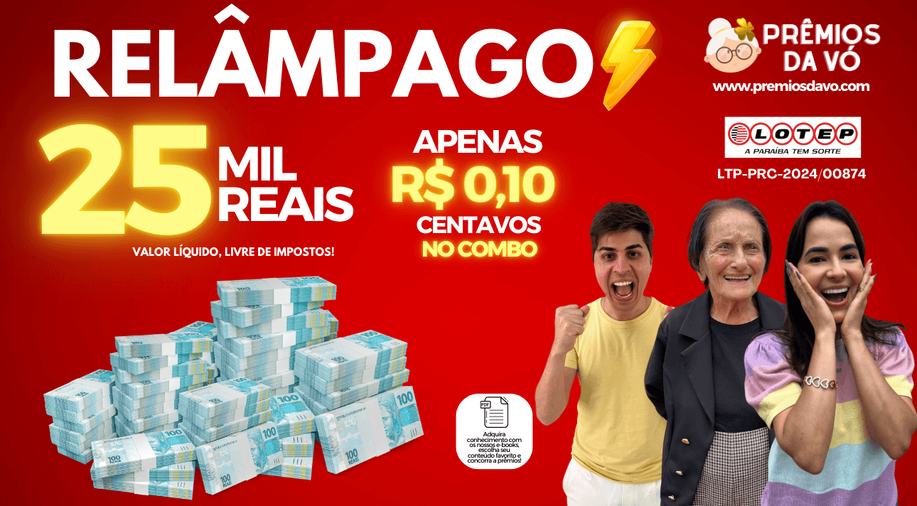 R$ 25 MIL REAIS 😱 POR R$ 0,10 CENTAVOS NO COMBO