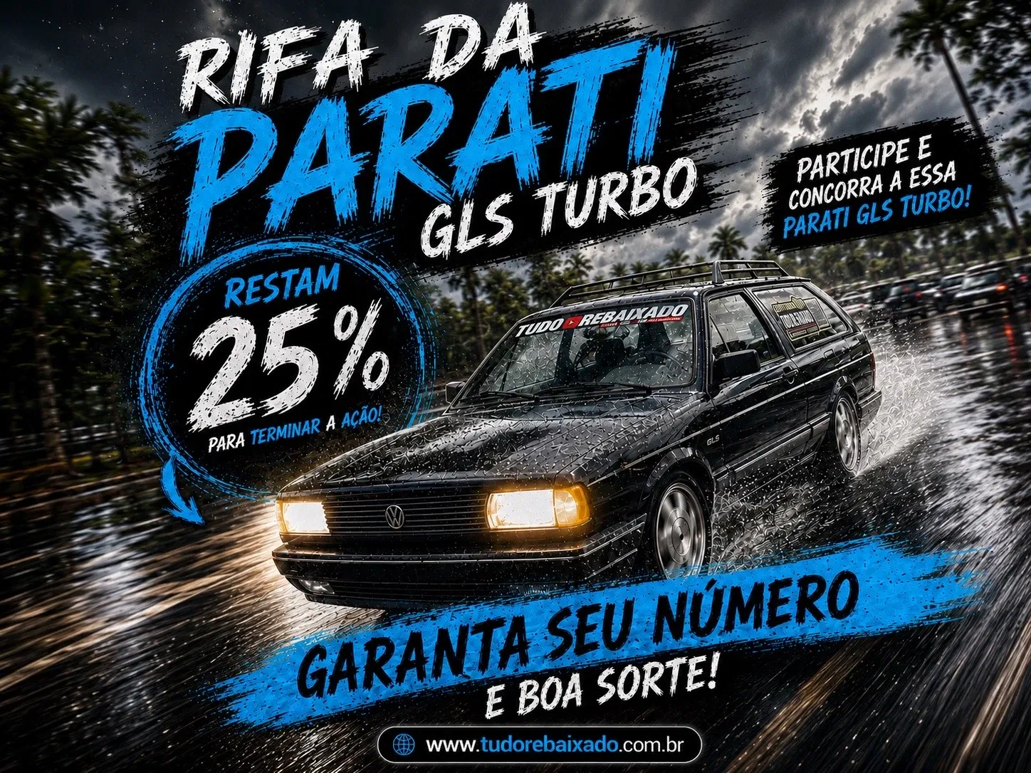 02ª AÇÃO - PARATI GLS 1.9 TURBO FORJADA 280 cavalos