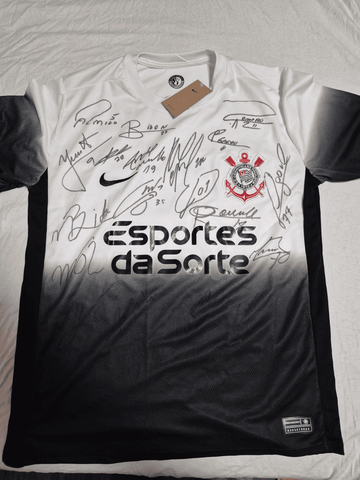 Camisa autografada Corinthians
