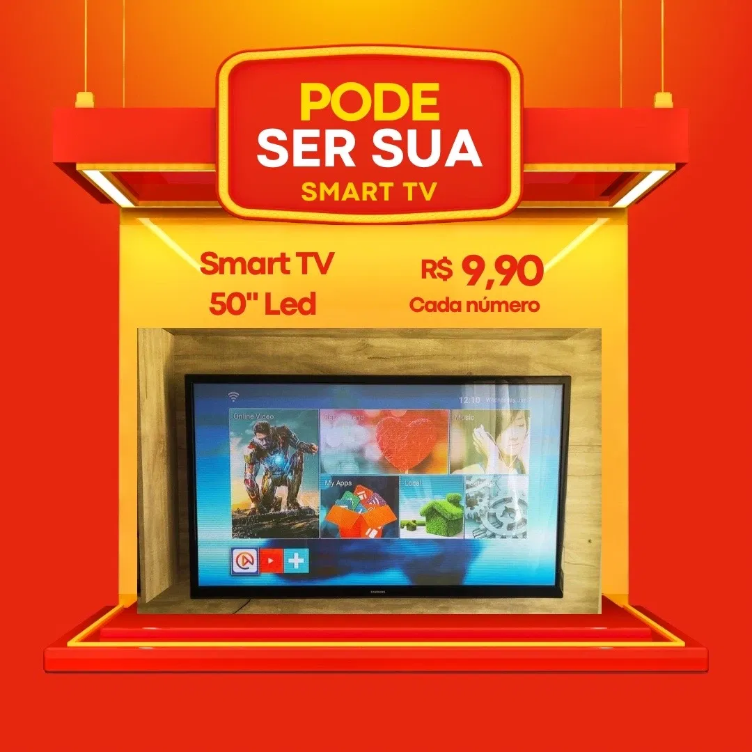 Ajuda para a casa do Felipe Prêmio: 1 TV Led 50 Polegadas
