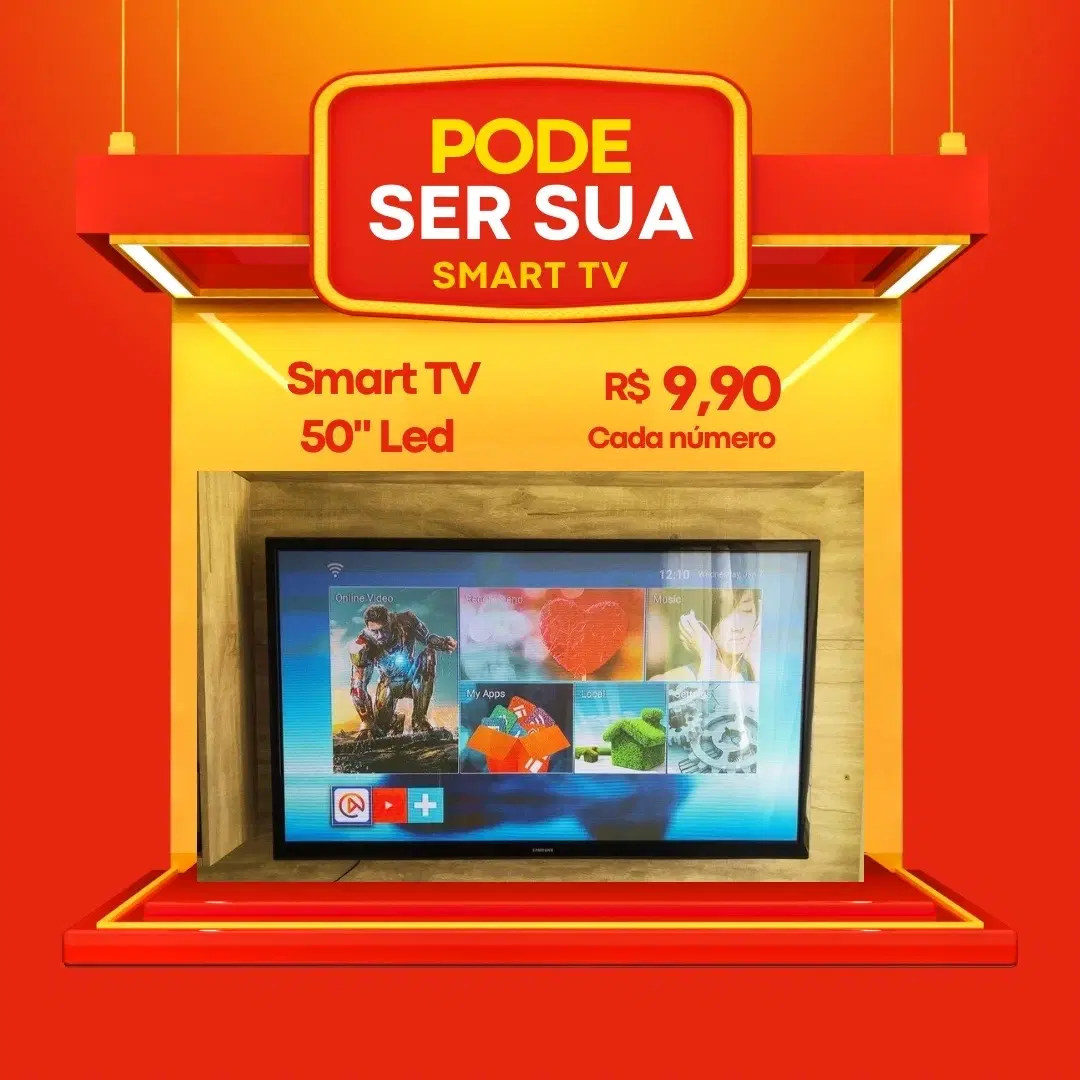 Ajuda para a casa do Felipe Prêmio: 1 TV Led 50 Polegadas