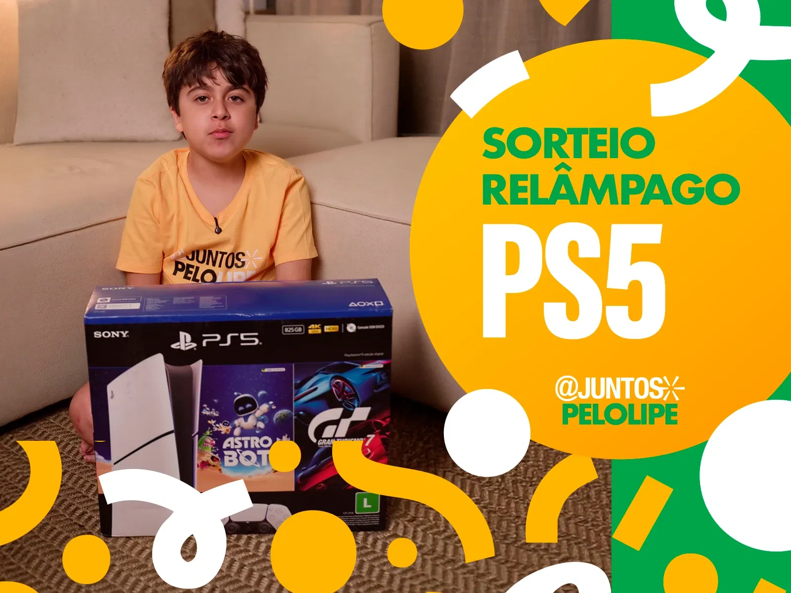 SORTEIO PS5 DE ANIVERSÁRIO @JUNTOSPELOLIPE