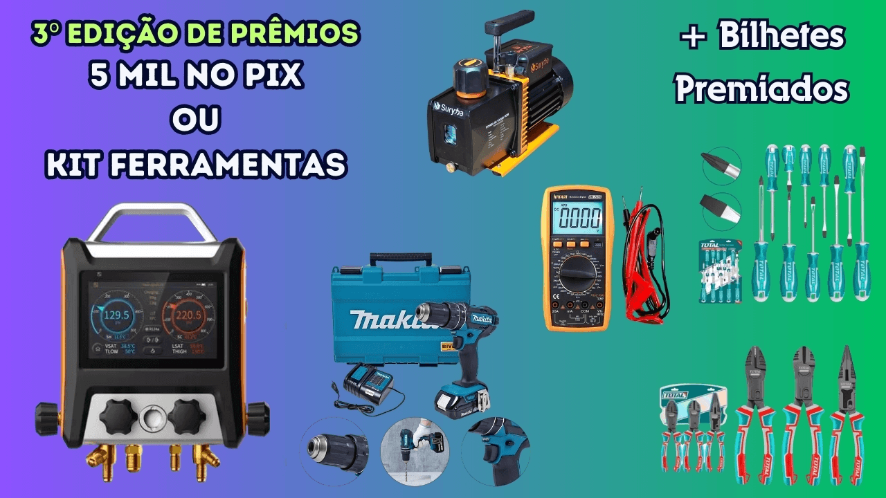 3º Edição - 5 MIL NO PIX ou KIT FERRAMENTAS para Instalador