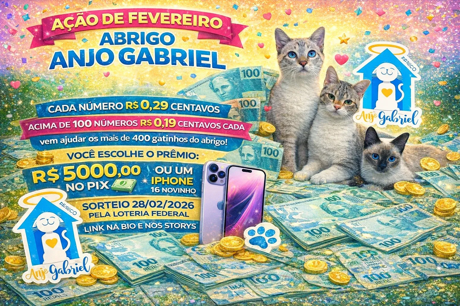 AÇÃO ABRIGO ANJO GABRIEL DE FEVEREIRO