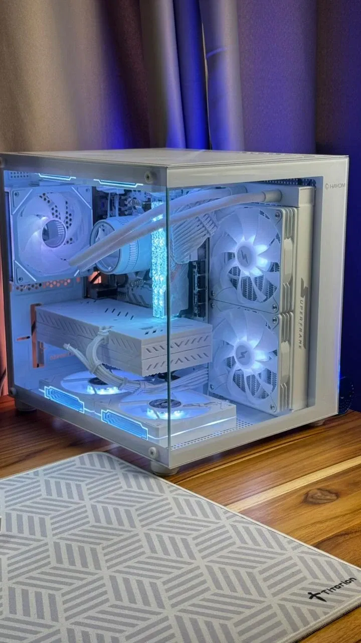 PC GAMER FULL WHITE RYZEN 5 5600X 16GB (2X8) DDR4 3200MHZ + RX 580 8GB