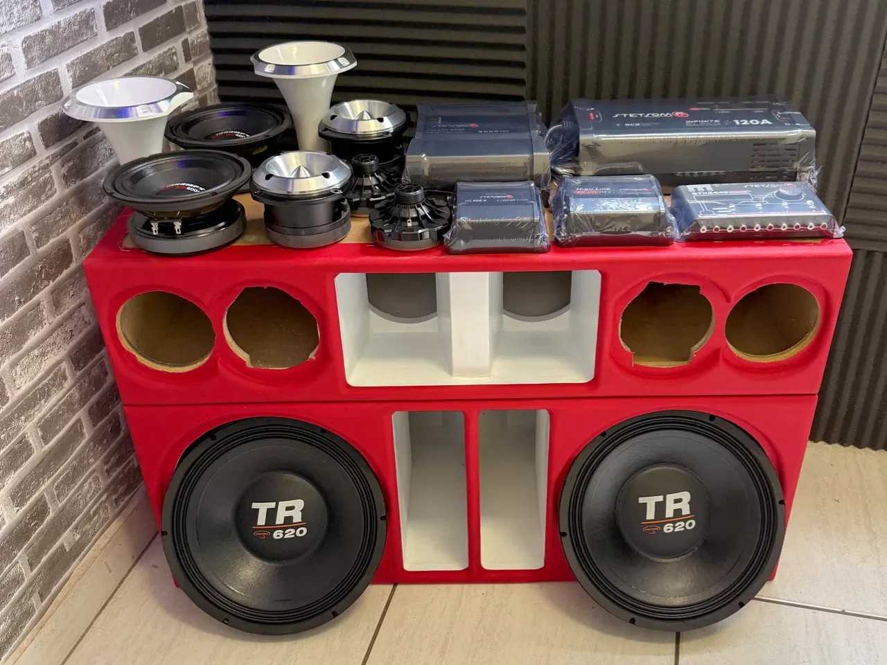 4 VIAS PANCADÃO TR620 ALL RED + FULL STETSOM