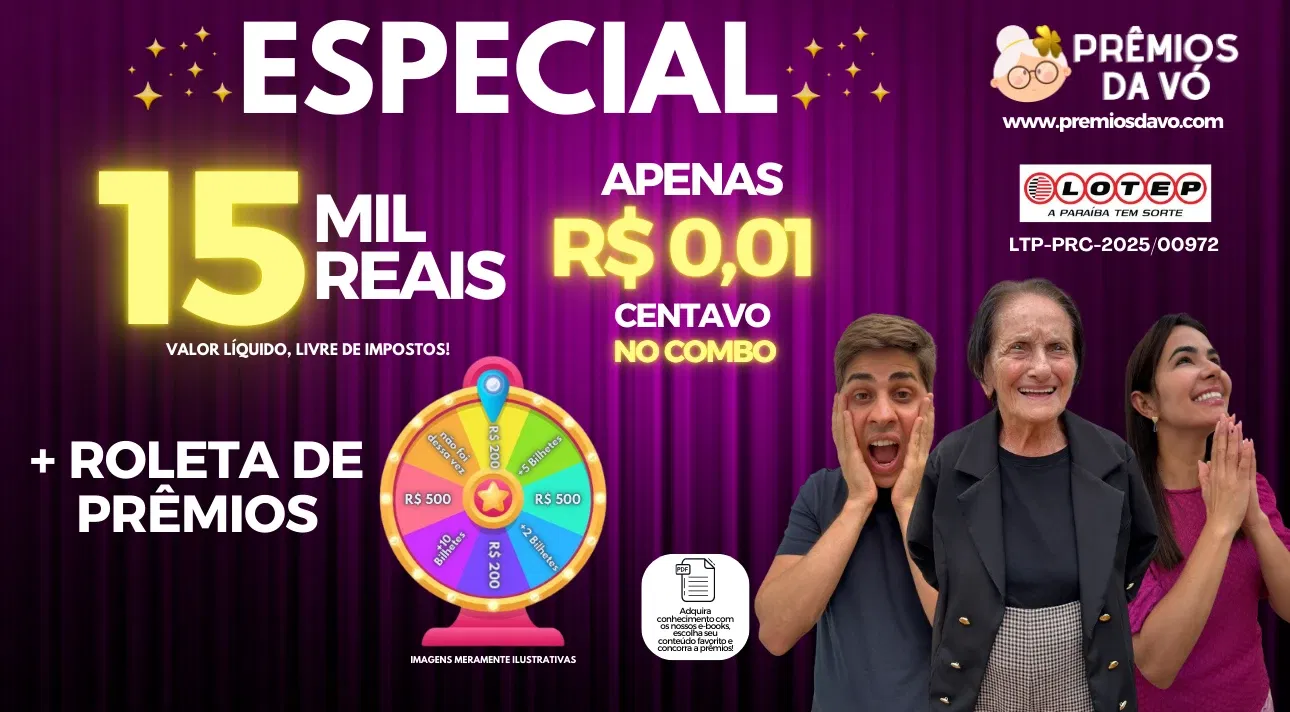 R$ 15 MIL REAIS 😱 POR R$ 0,01 CENTAVO NO COMBO