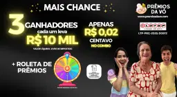 3 GANHADORES DE R$ 10 MIL 😱 POR R$ 0,02 CENTAVOS NO COMBO