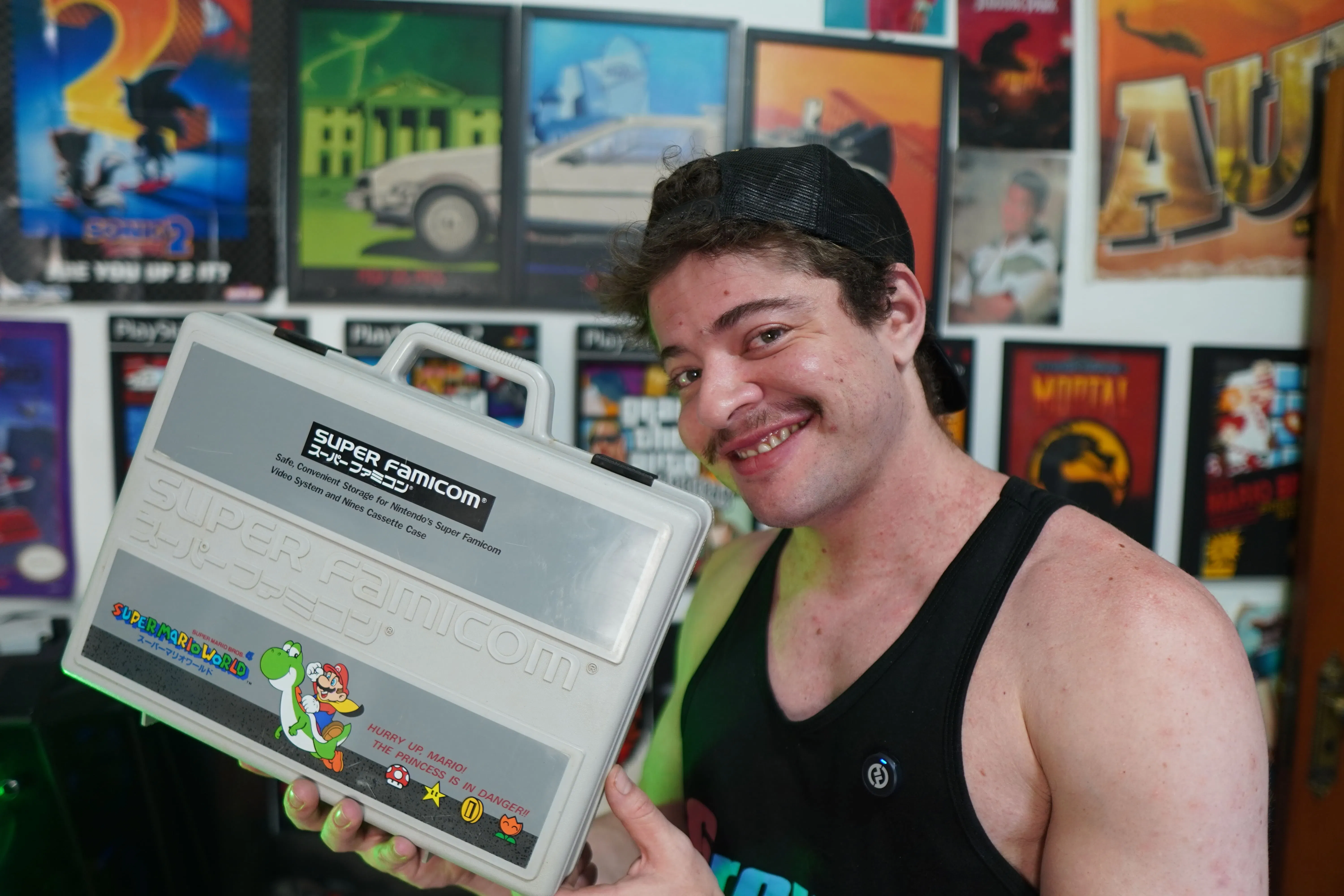 Super Famicom (SNES JAPONÊS) + 2 controles originais + cabos + SUPER MARIO WORLD JAPONÊS NA CAIXA