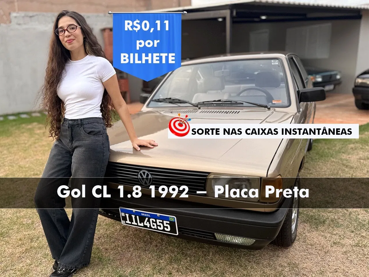 Gol CL 1992 Placa Preta pode ser seu por apenas R$0,06!
