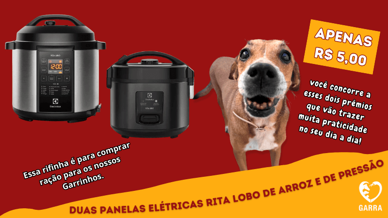 Rifinha Emergencial para comprar ração 1 bilhete = 2 prêmios