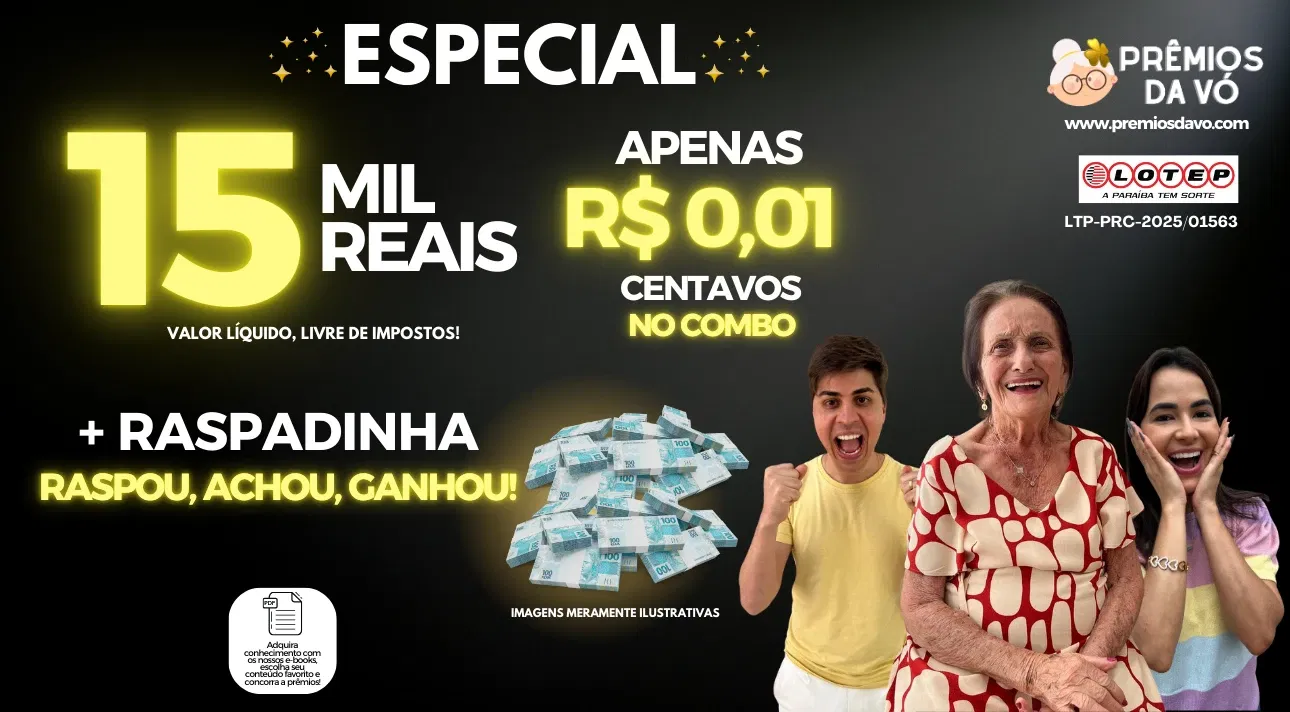 R$ 15 MIL REAIS 😱 POR R$ 0,01 CENTAVO NO COMBO