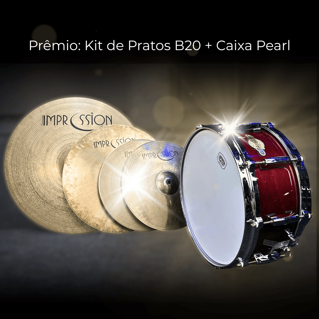 Kit de Pratos Impression + Caixa Pearl Masters (Maple)