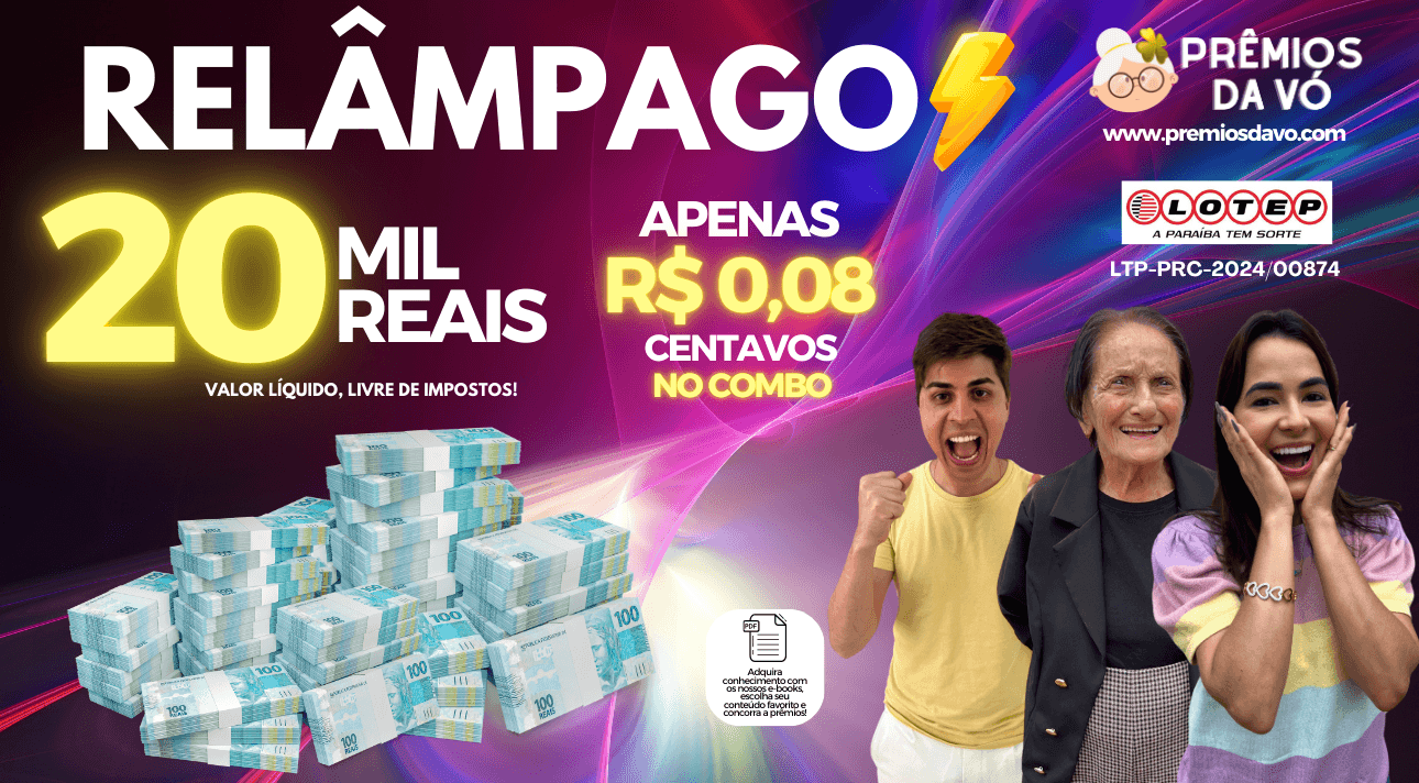 R$ 20 MIL REAIS 😱 POR R$ 0,08 CENTAVOS NO COMBO