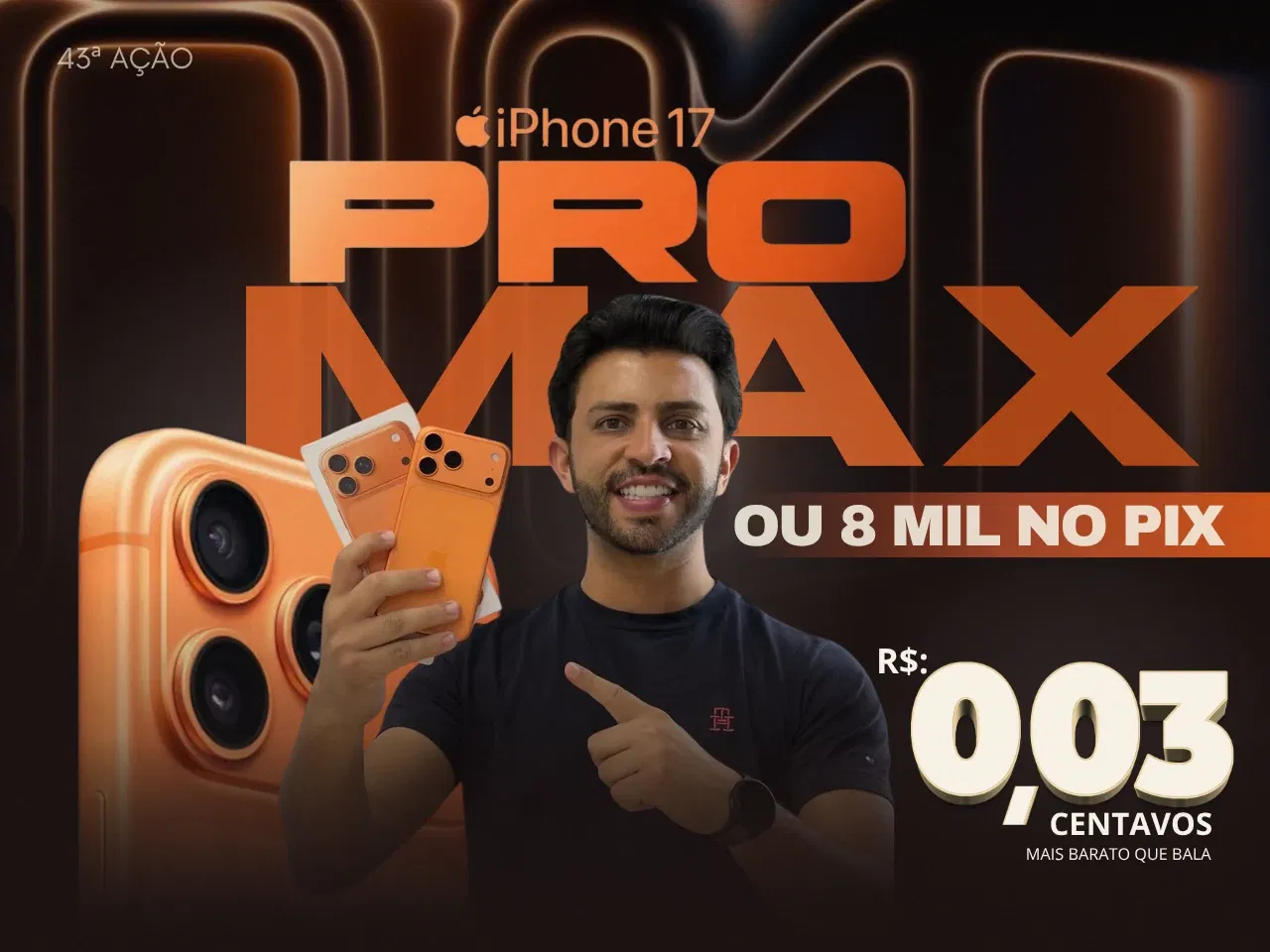 IPHONE 17 PRO MAX OU 8 MIL