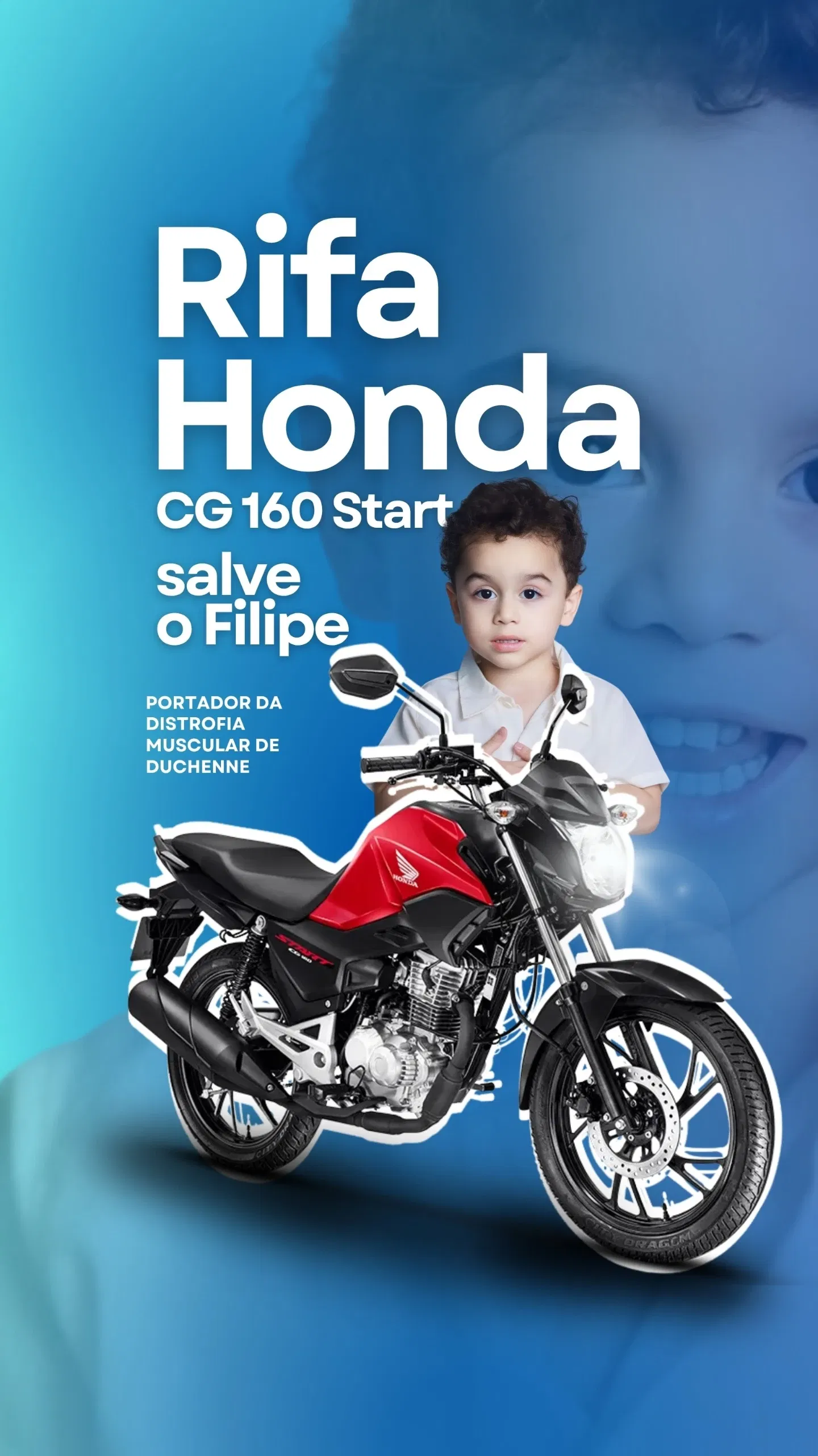 Sorteio de uma moto zero km Honda CG 160 Start por apenas R$ 1,00