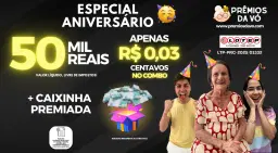 R$ 50 MIL REAIS 😱 POR R$ 0,03 CENTAVOS NO COMBO
