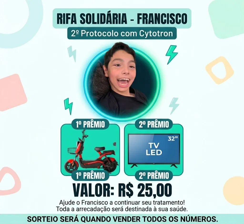 Rifa Solidária - Francisco no Cytotron