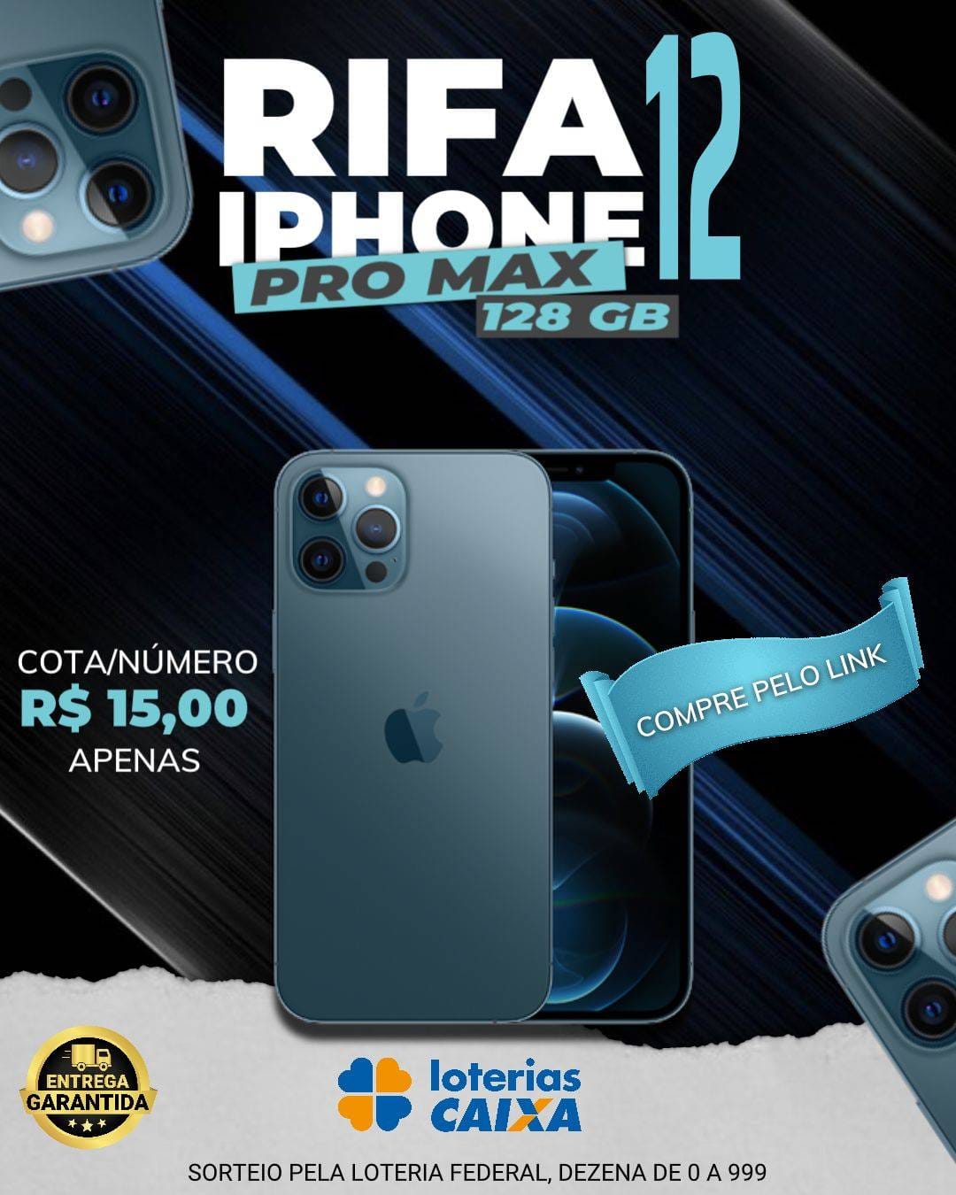 Já pensou em comprar um Iphone 12 Pro Max com apenas R$15,00?
